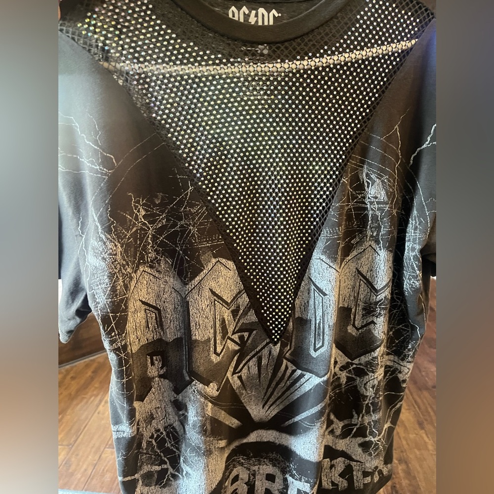 AC/DC Charcoal Graphic Tee Brand New